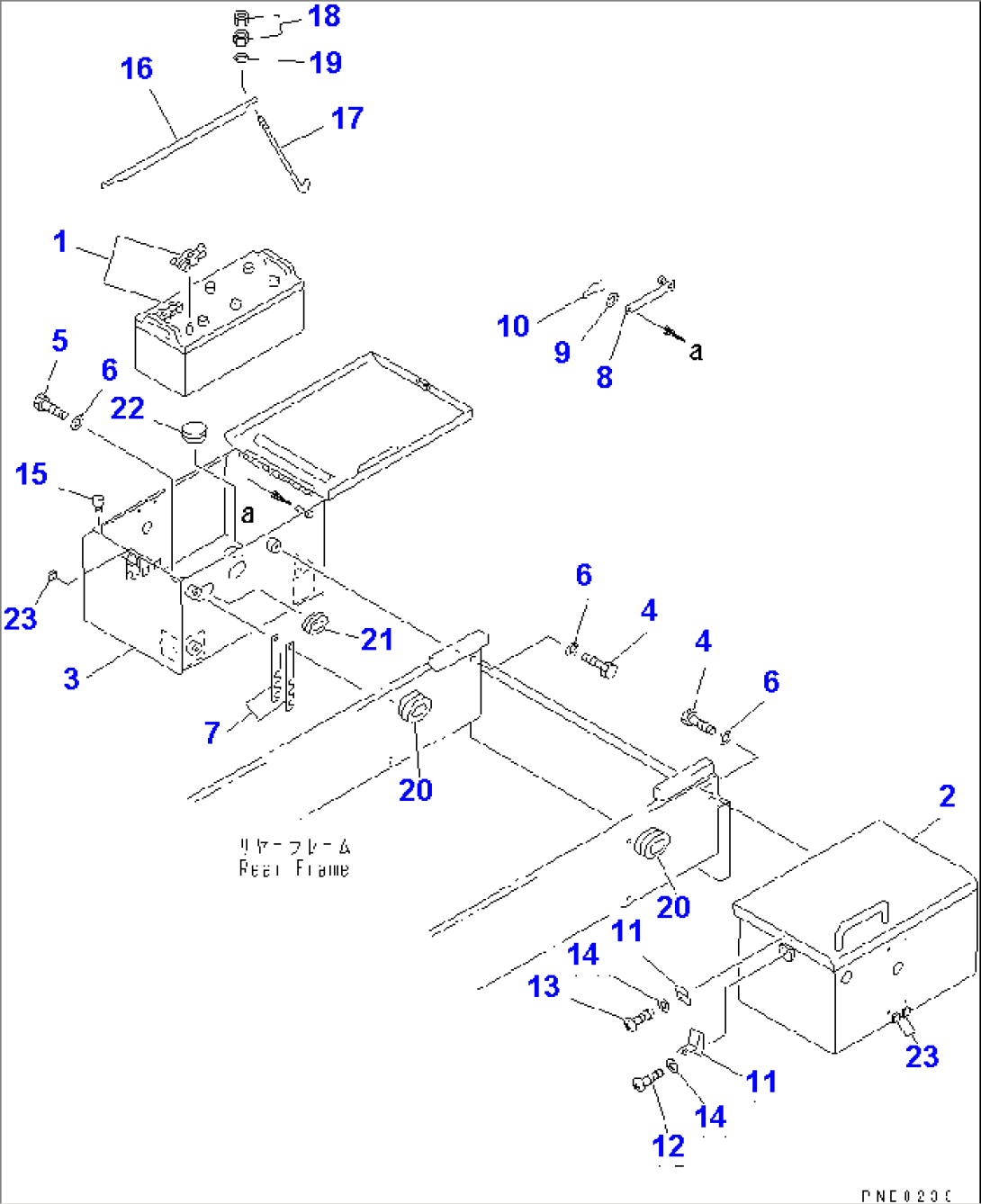 BATTERY AND BATTERY BOX (LARGE CAPACITY)(#50001-)