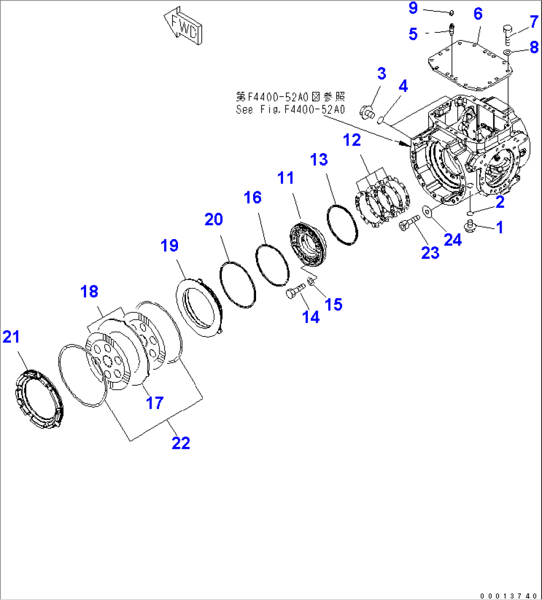 FRONT AXLE (COVER AND BRAKE)