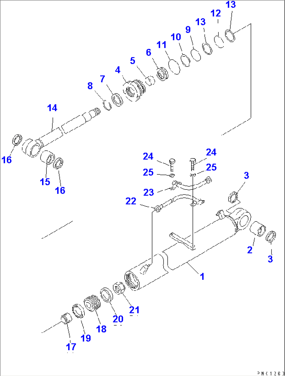 BOOM CYLINDER (INNER PARTS)(#52374-)