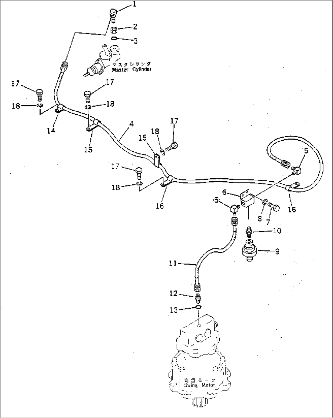 SWING BRAKE PIPING