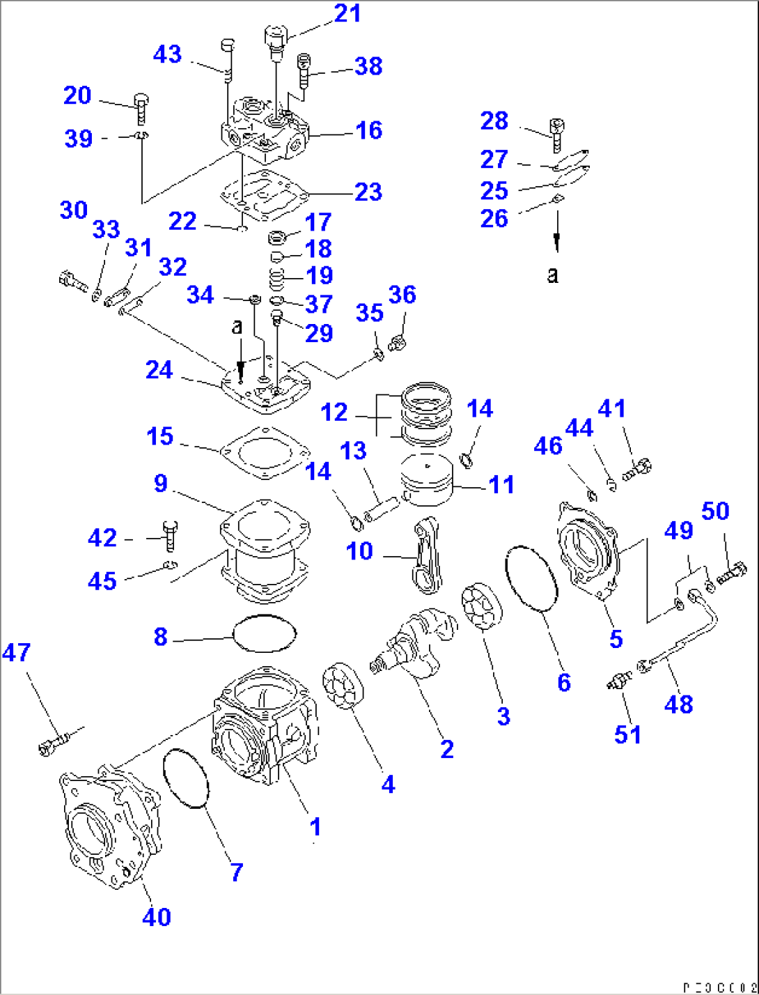 AIR COMPRESSOR (INNER PARTS)(#19928-)