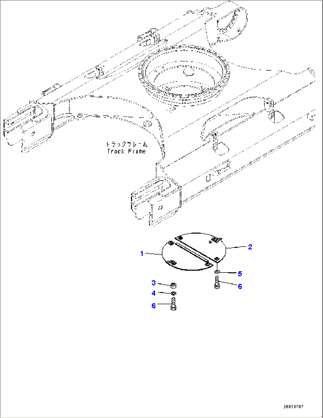 Track Frame Under Cover (#1001-)