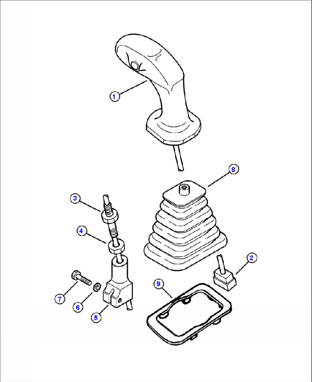 H3034-01A2 PILOT VALVES - HAND AND FOOT CONTROLS LEFT HANDLE