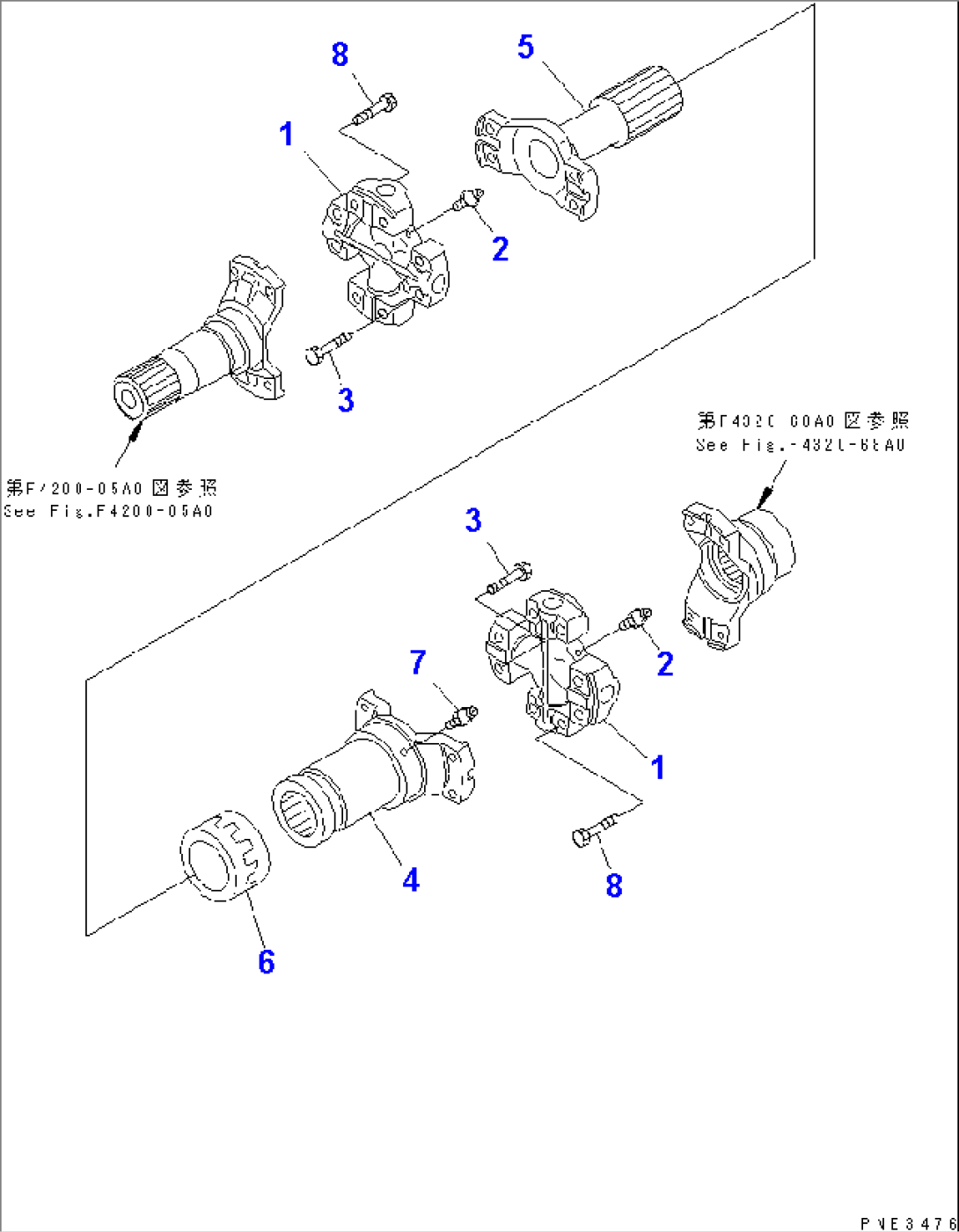 DRIVE SHAFT (FRONT AXLE SIDE¤ REAR)
