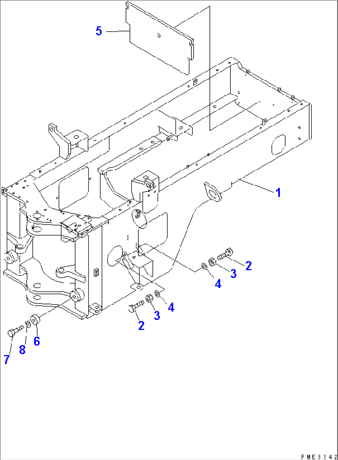 REAR FRAME (WITH MULTI COUPLER)