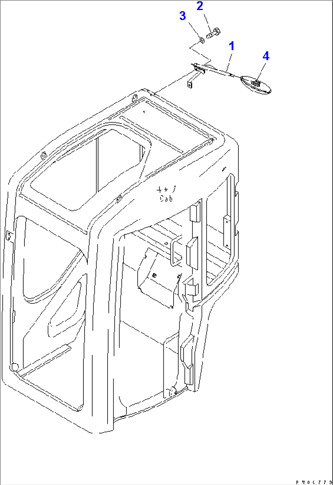 REAR VIEW MIRROR (FOR CAB)