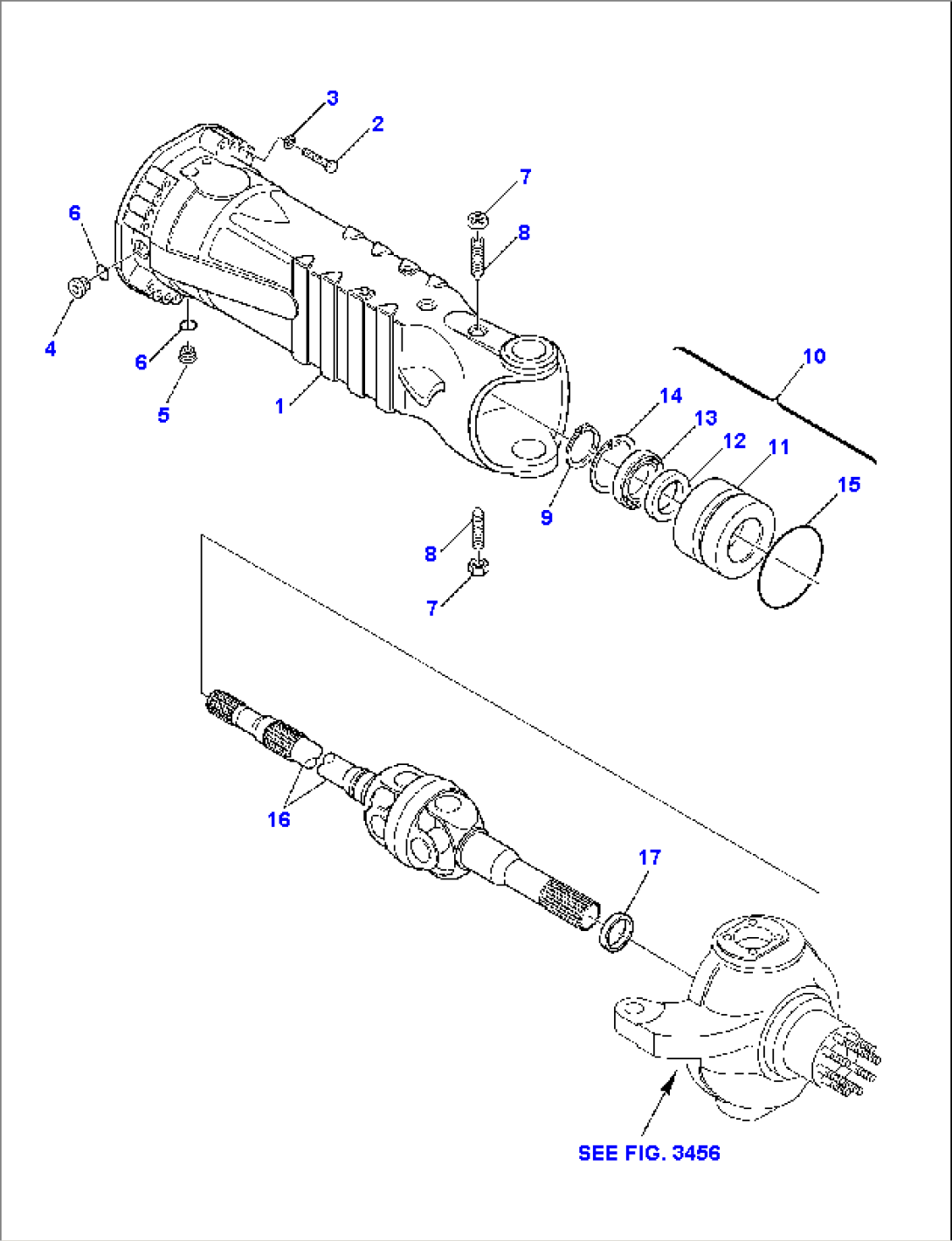FRONT AXLE (2WS) (3/6)