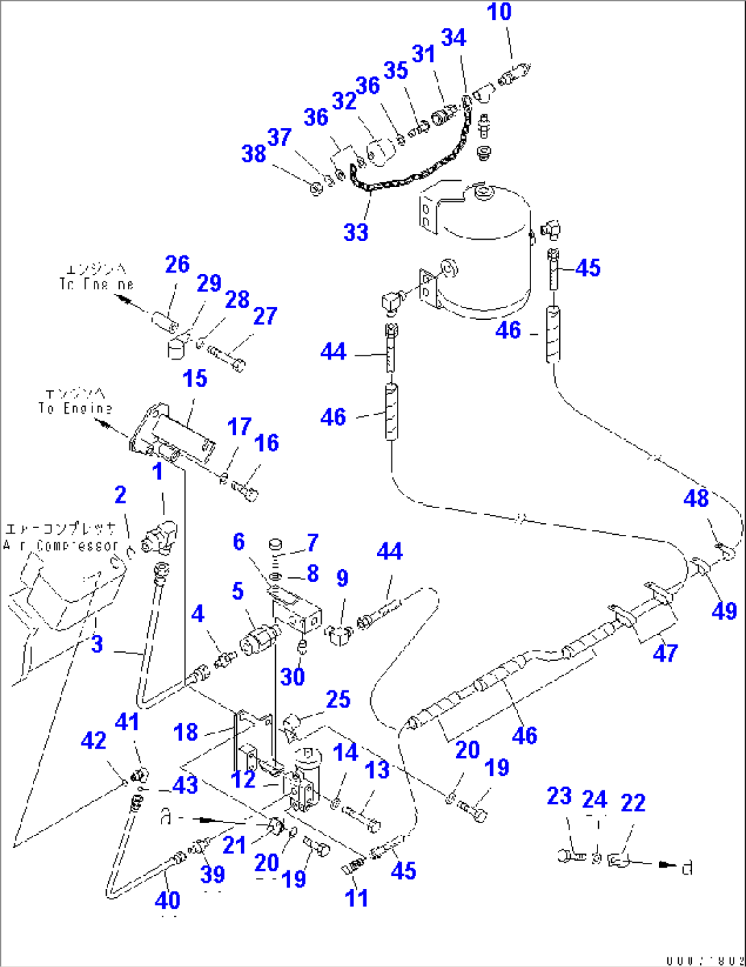 TIRE INFLATION SYSTEM (1/2)(#51001-)