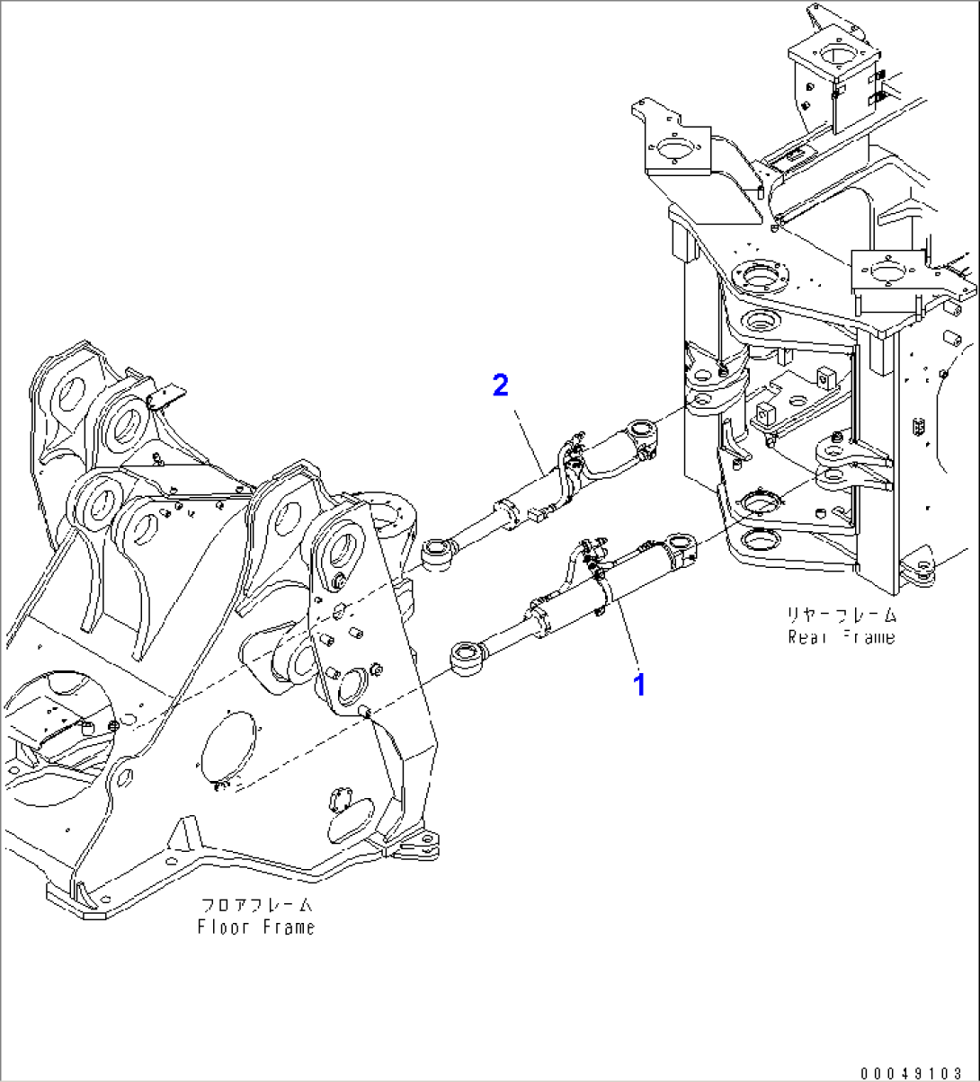 STEERING CYLINDER(#55001-)