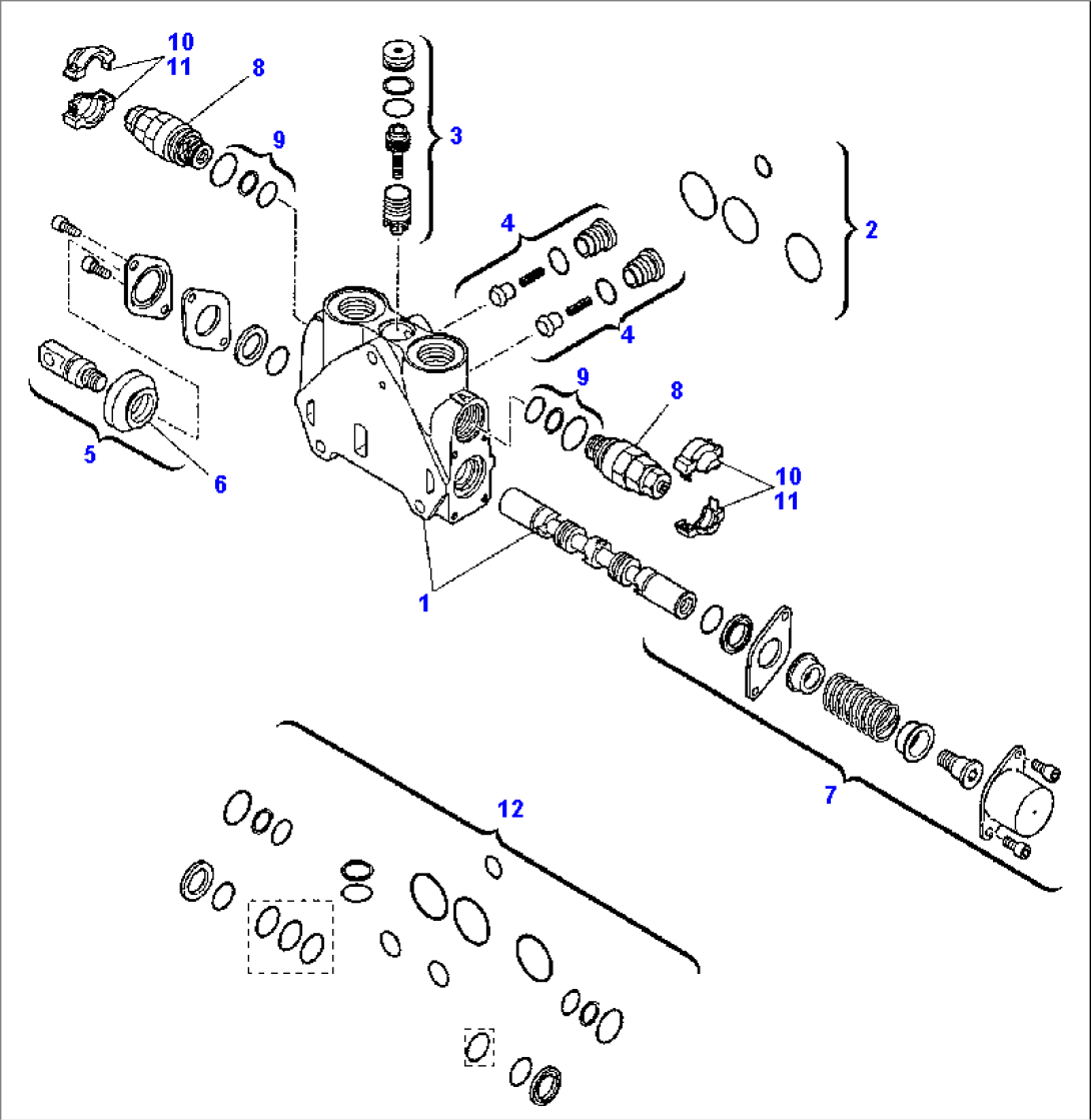 BACKHOE CONTROL VALVE (4/8)