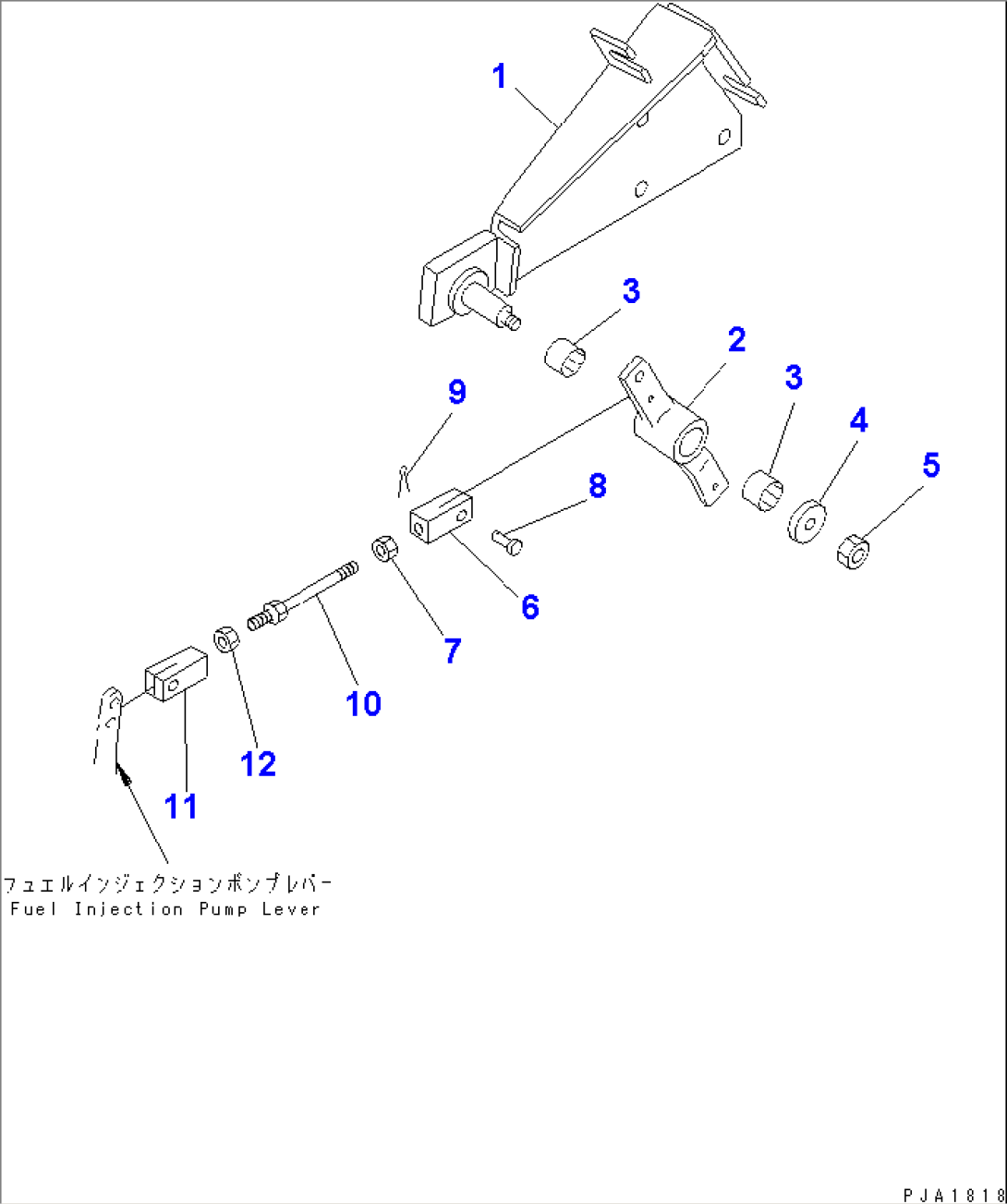 TRAVEL CONTROL (FUEL BRACKET)