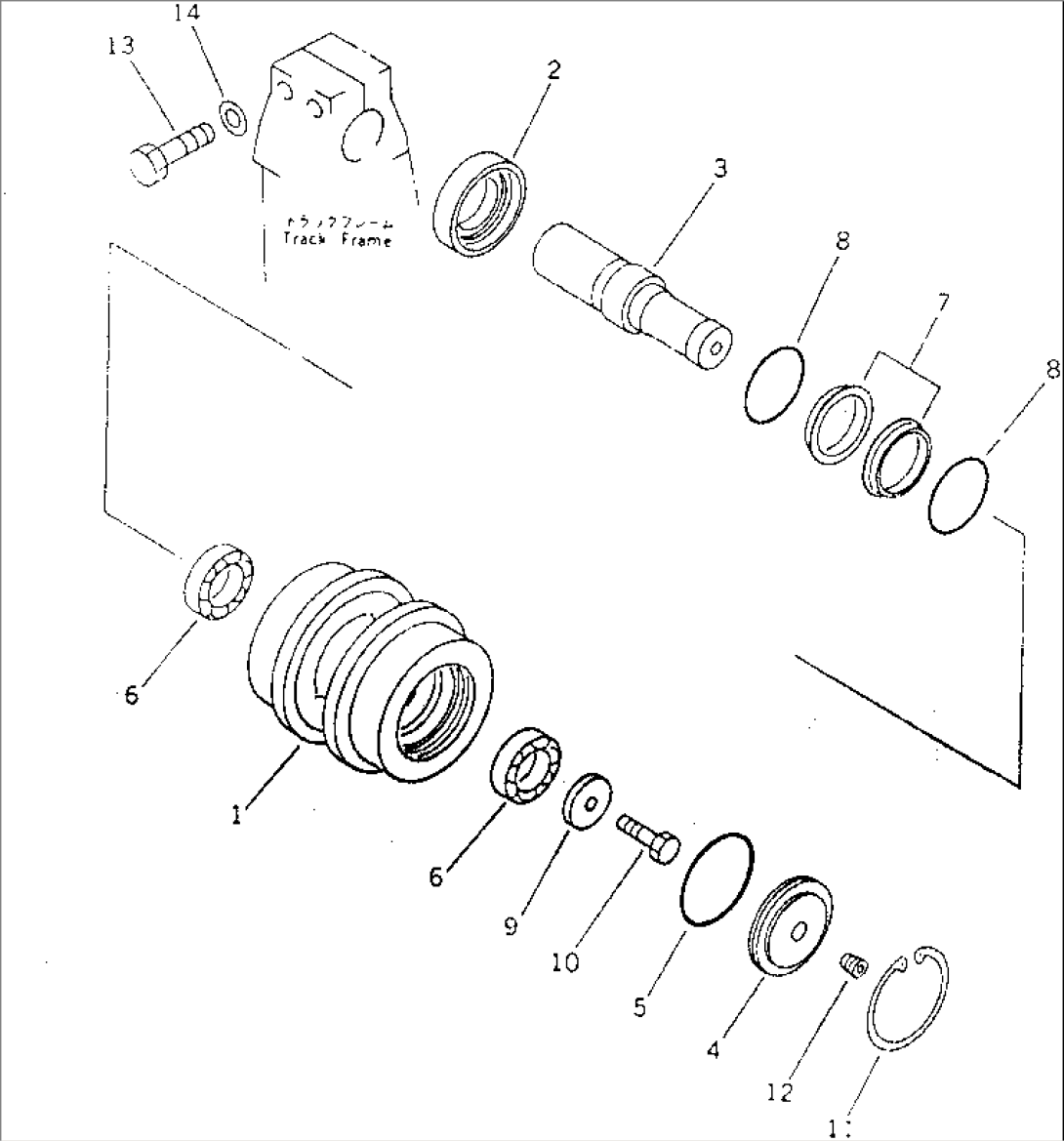CARRIER ROLLER (PLUS TYPE)(#70342-)