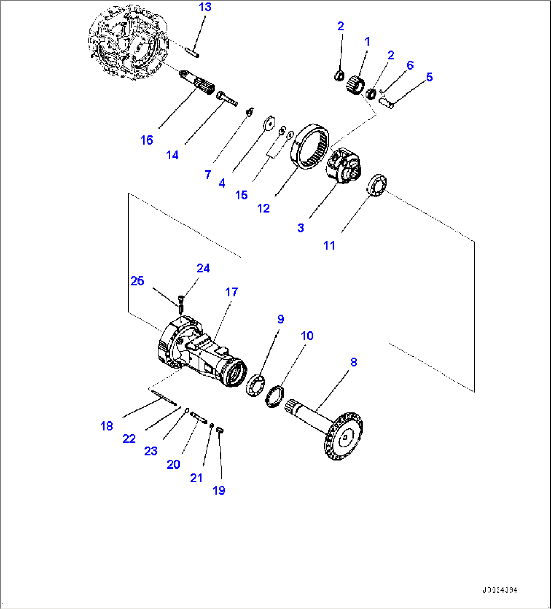 Rear Axle, Final Drive L.H. (#90216-)