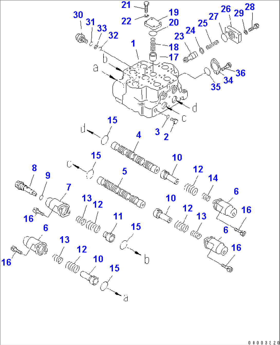 CONTROL VALVE (2-SPOOL) (1/2)