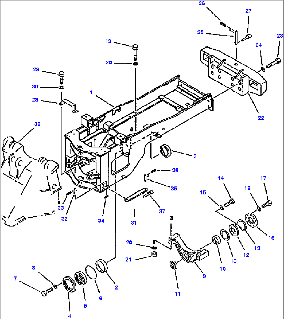 FIG NO. 5011 REAR FRAME AND COUNTERWEIGHT