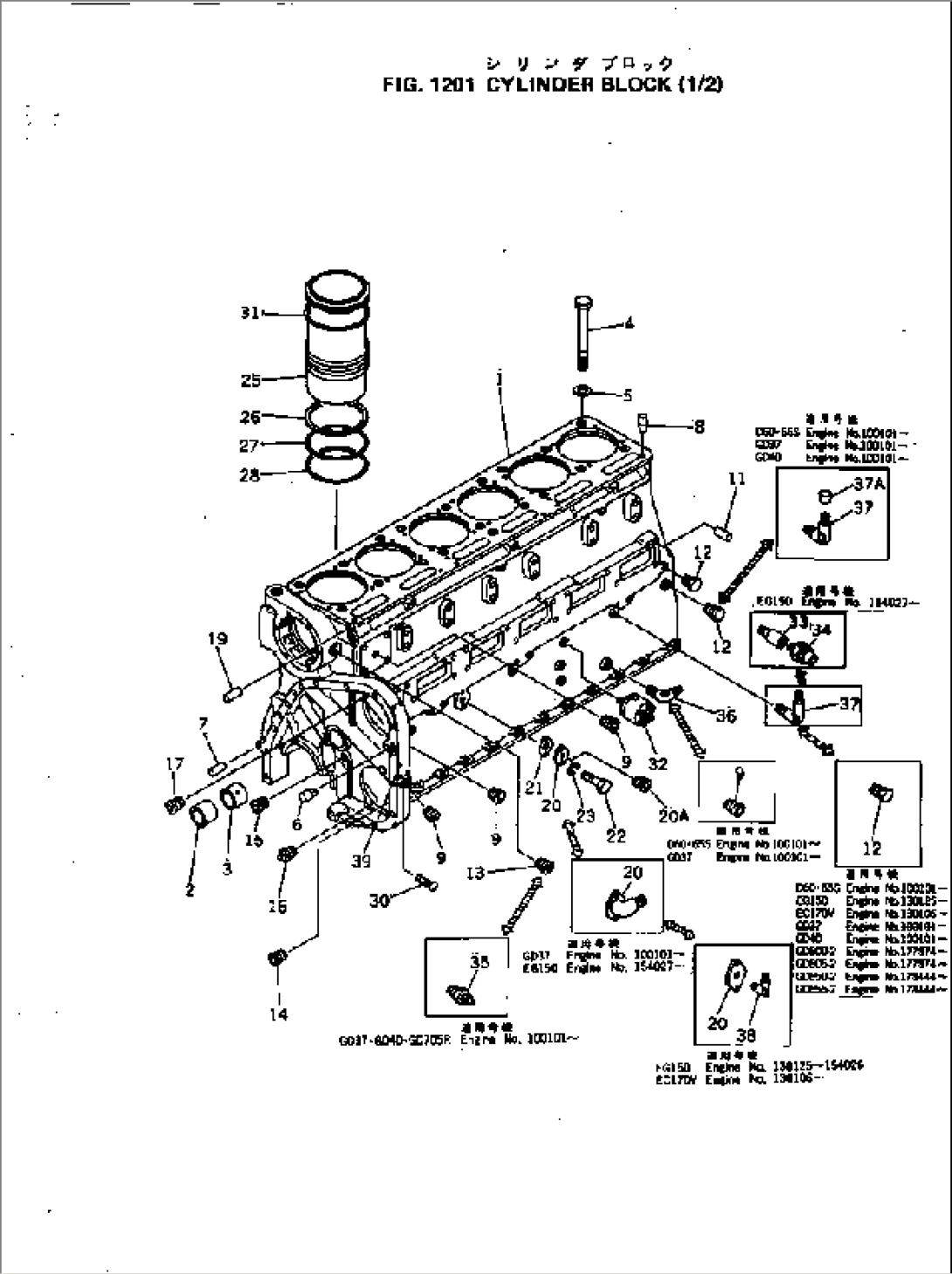 CYLINDER BLOCK (1/2)
