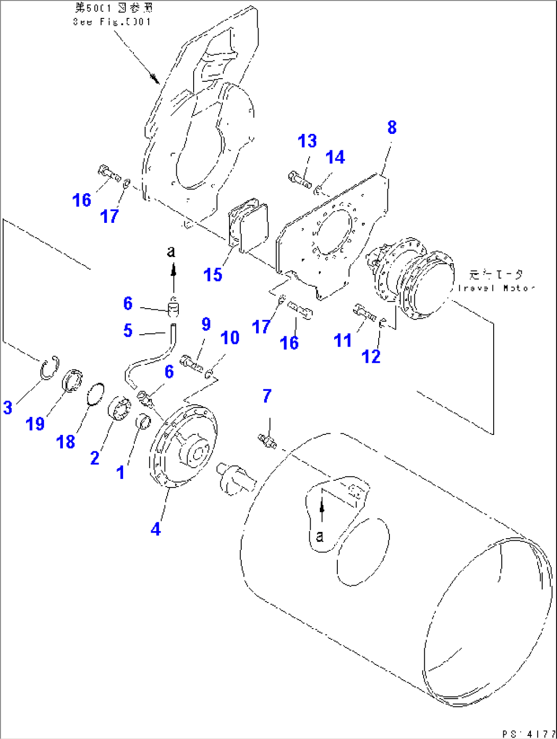 FRONT ROLLER (2/2) (TRAVEL MOTOR MOUNTING PARTS)