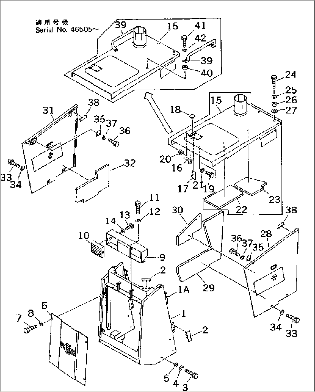 RADIATOR GUARD AND HOOD (REGULATION OF EC INCLUSION)(#45001-47616)