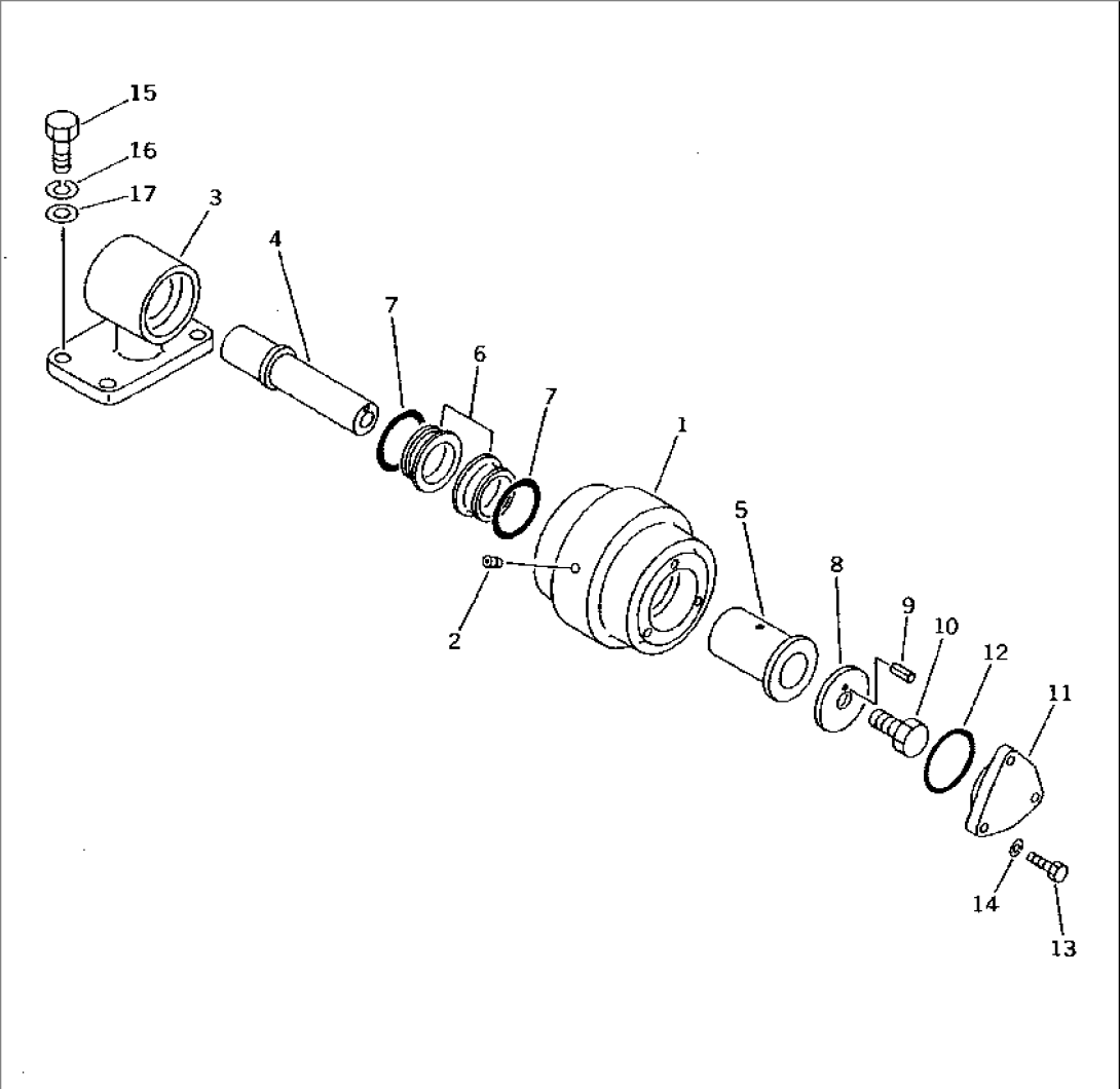 CARRIER ROLLER (RUBBER SHOE SPEC.)(#76527-78603)