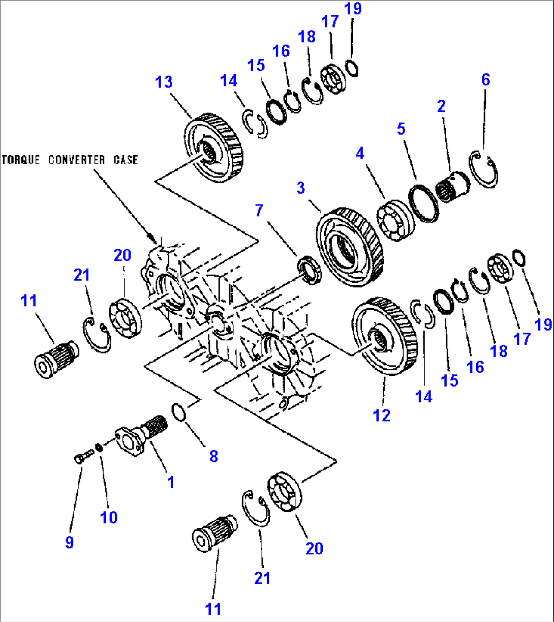 FIG. F4350-75A0 TRANSMISSION - POWER TAKE-OFF