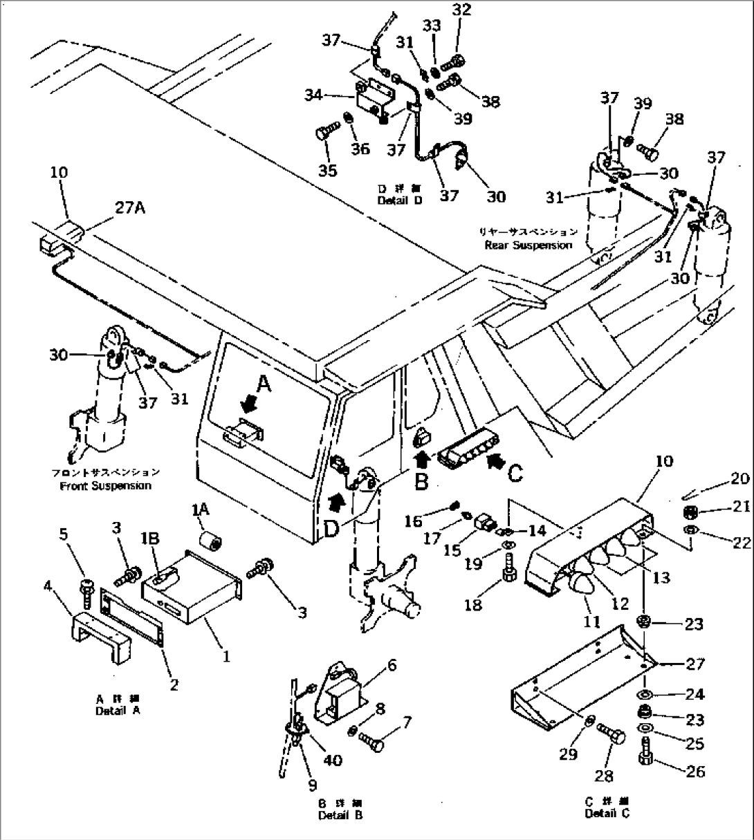 ELECTRICAL SYSTEM (FOR PAYLOAD METER) (WITHOUT ROPS GUARD)