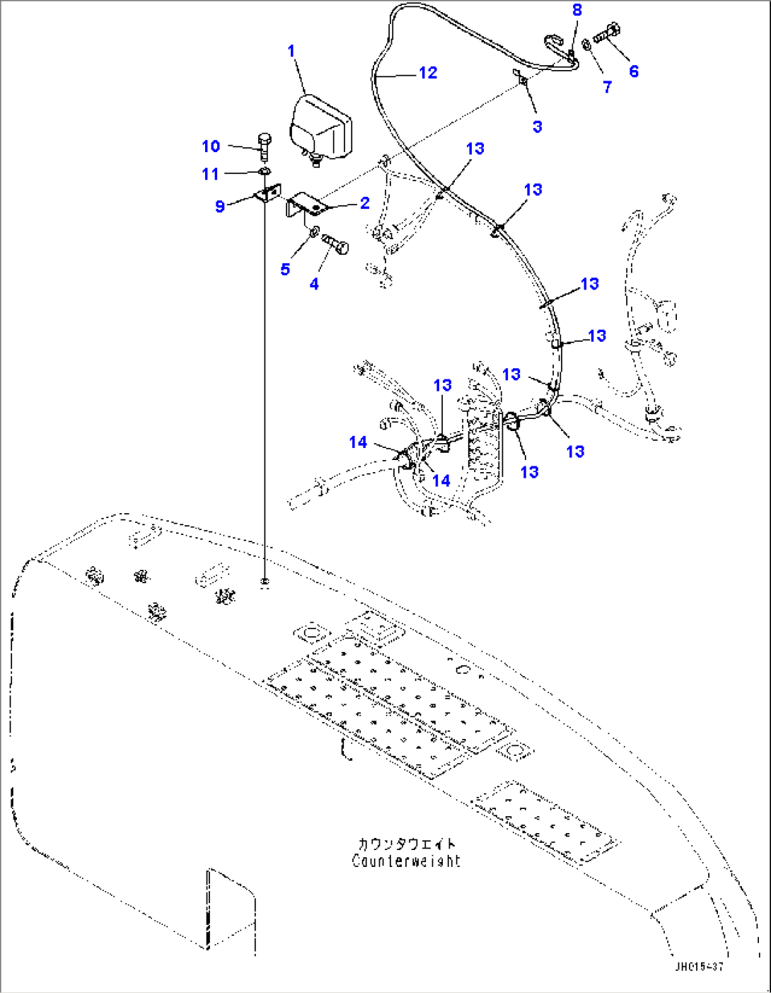 Additional Rear Working Lamp (#30117-)