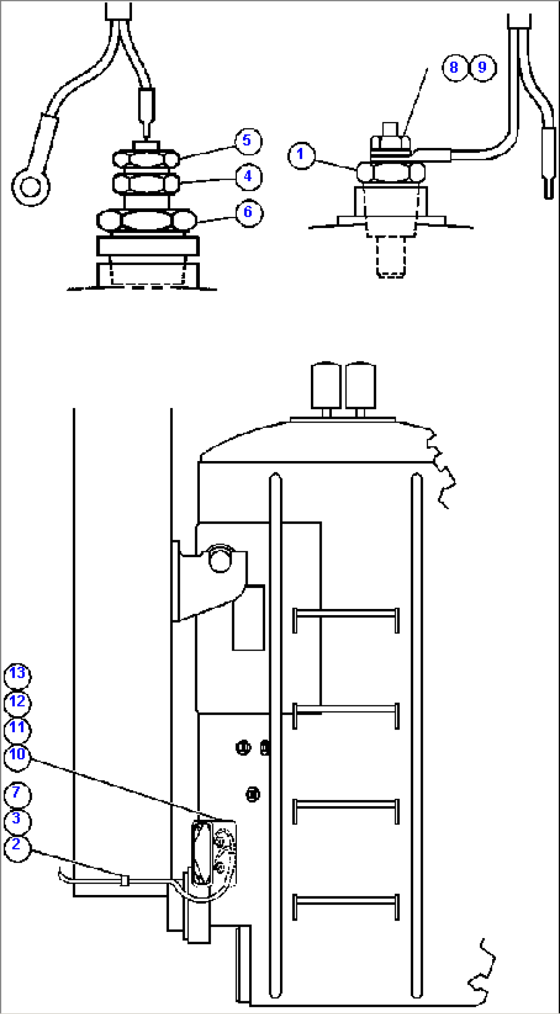 HYDRAULIC LOW OIL LEVEL & TEMPERATURE