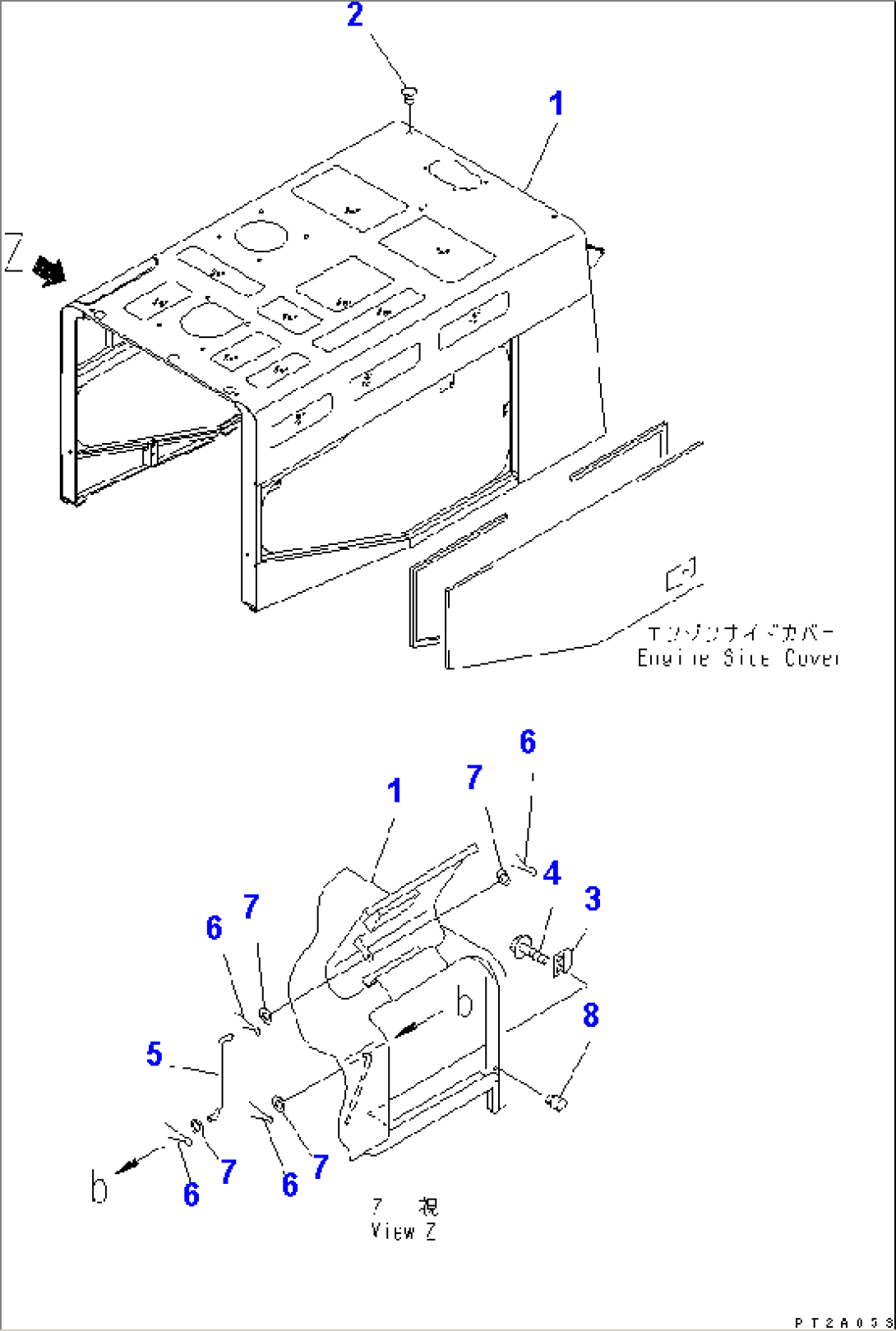 HOOD (ENGINE HOOD AND MOUNTING PARTS)(#54101-)