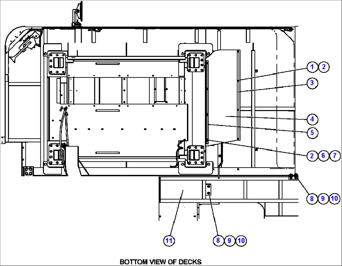 L.H. REAR CENTER DECK INSTL. & MISC.