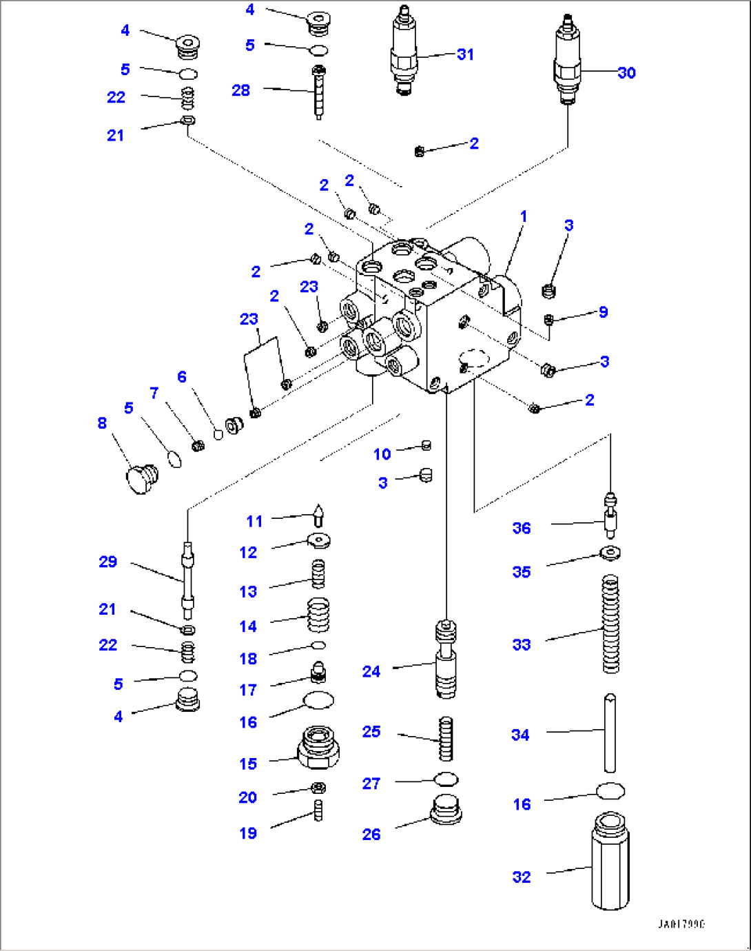Brake Control, Accumulator Charge Valve (#90216-)