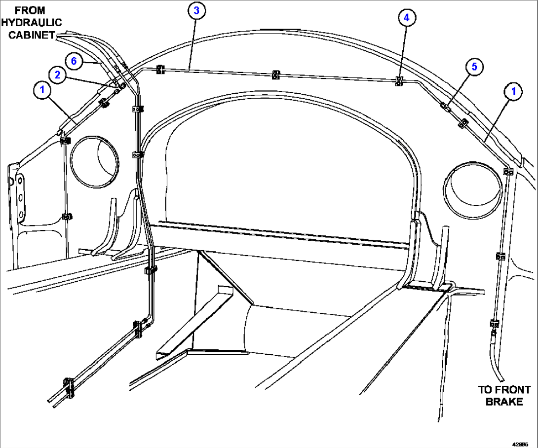 FRONT BRAKE PIPING 1/2