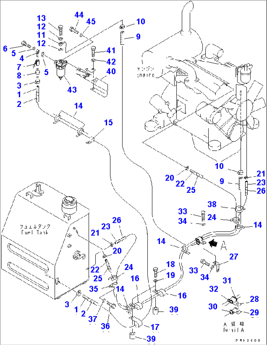 FUEL LINE (WITH WATER SEPARATOR)(#58001-)