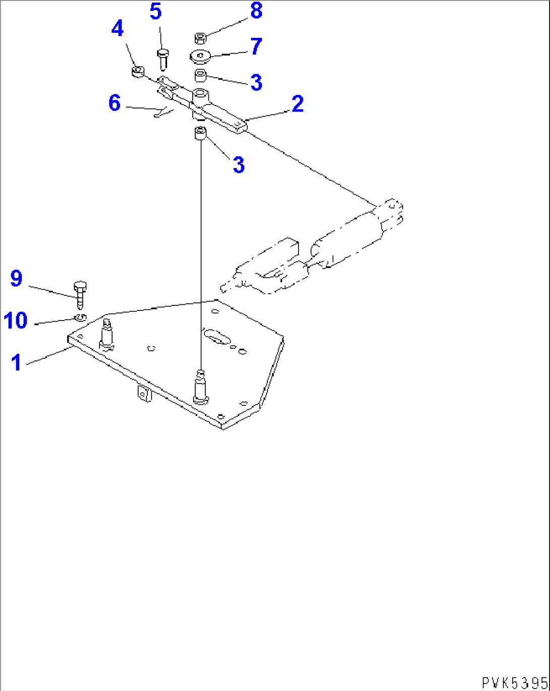 STEERING VALVE BRACKET (FOR TWO LEVER STEERING)