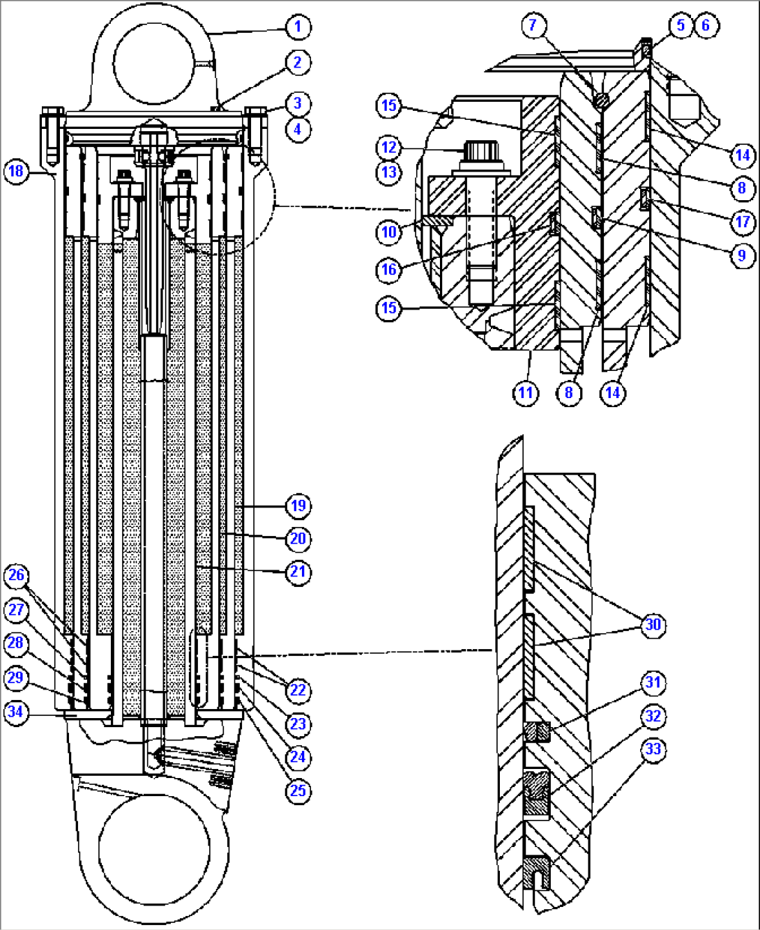 HOIST CYLINDER ASSEMBLY (EK7086)