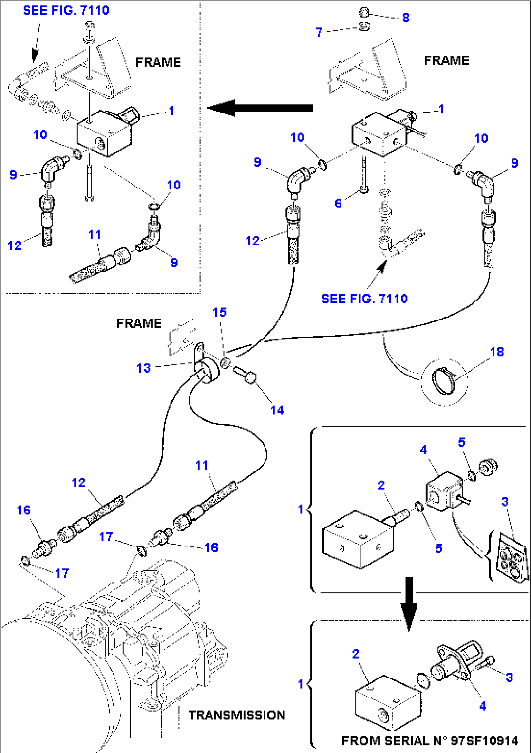 HYDRAULIC PIPING (BOOM LOCKING)