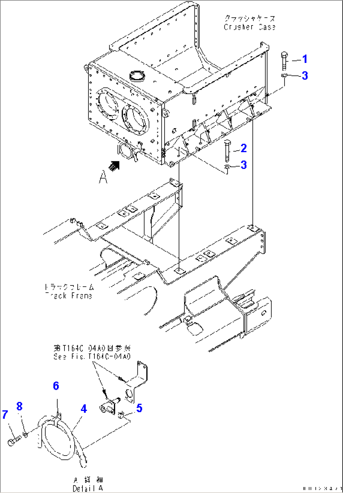 CRUSHER (MOUNTING PARTS AND DRAIN HOSE)