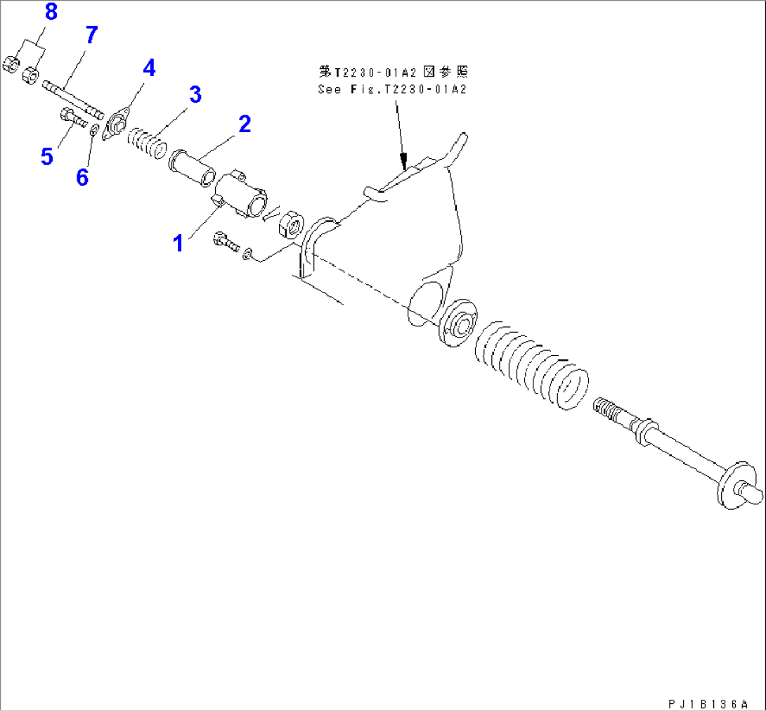 BOOM KICKOUT CONTROL LEVER
