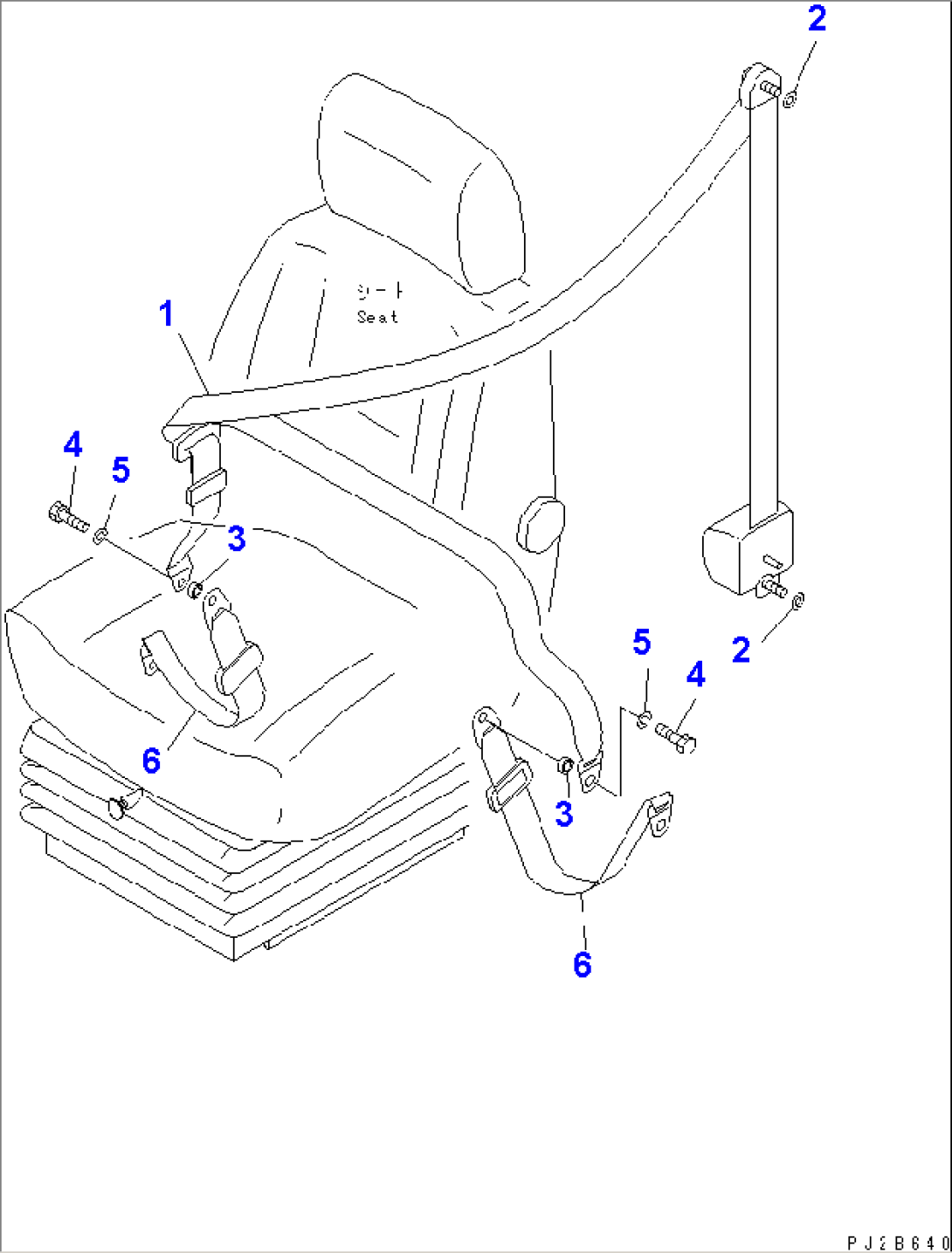 SEAT BELT (3 POINTS FIXED)