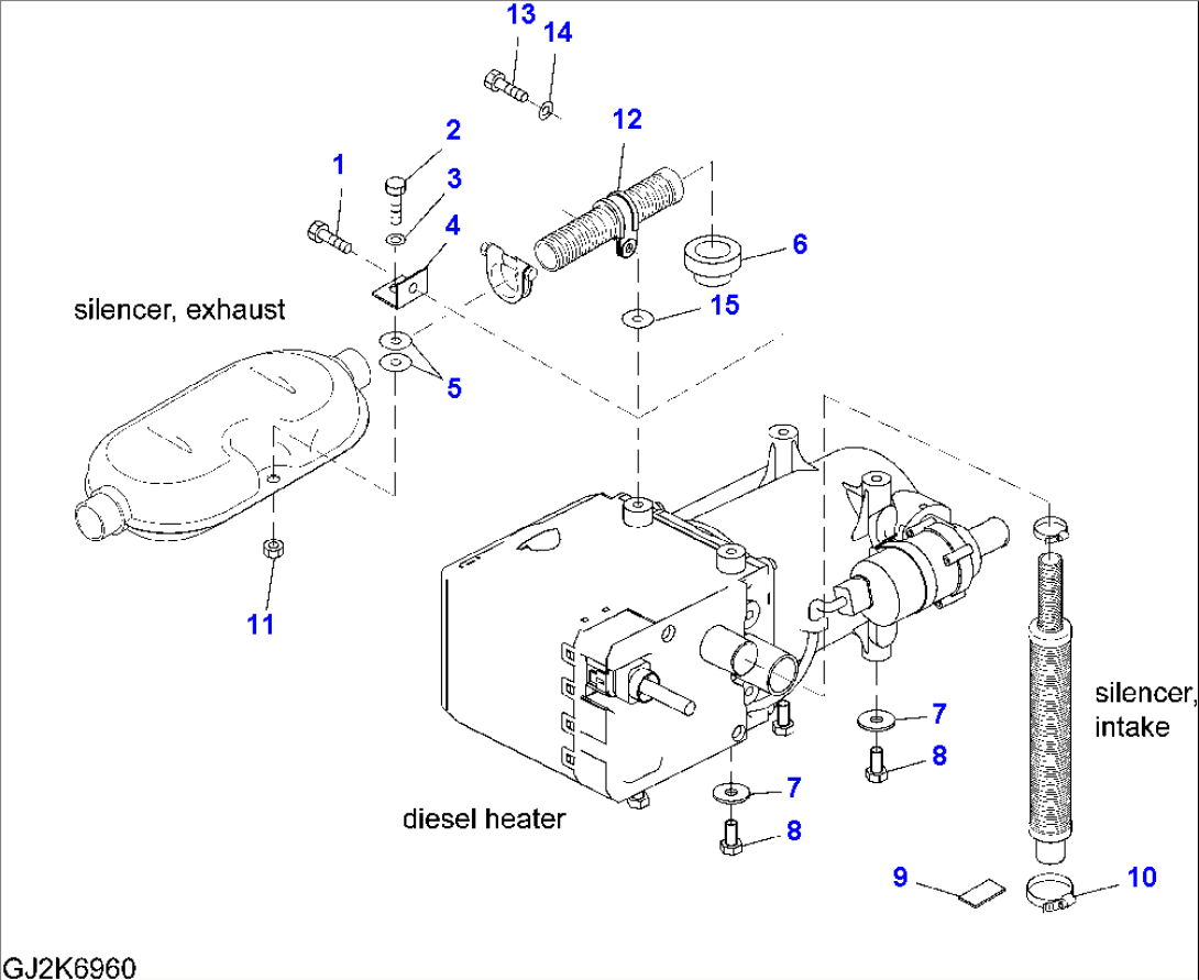 DIESEL HEATER - MOUNTING PARTS