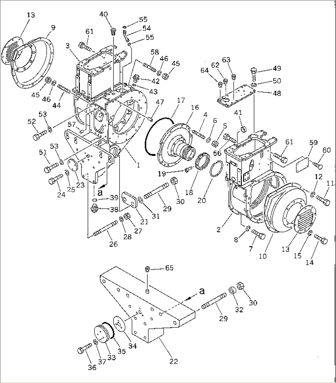 CASE AND CVER (FOR REAR P.C.U.)
