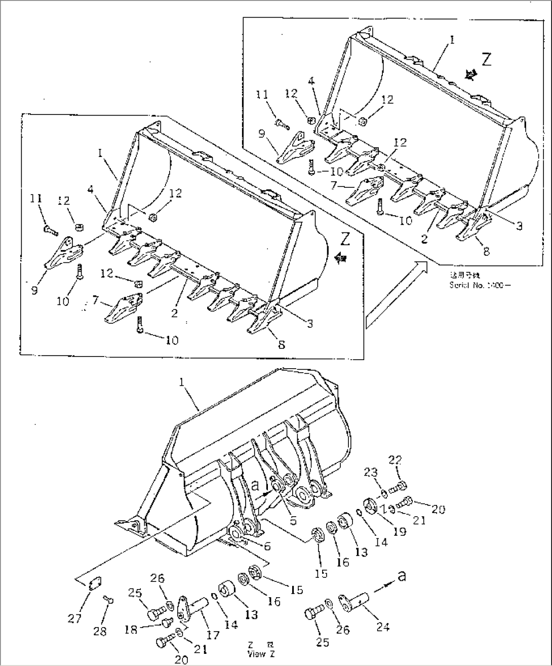 REINFORCED BUCKET (EXCEPT JAPAN)