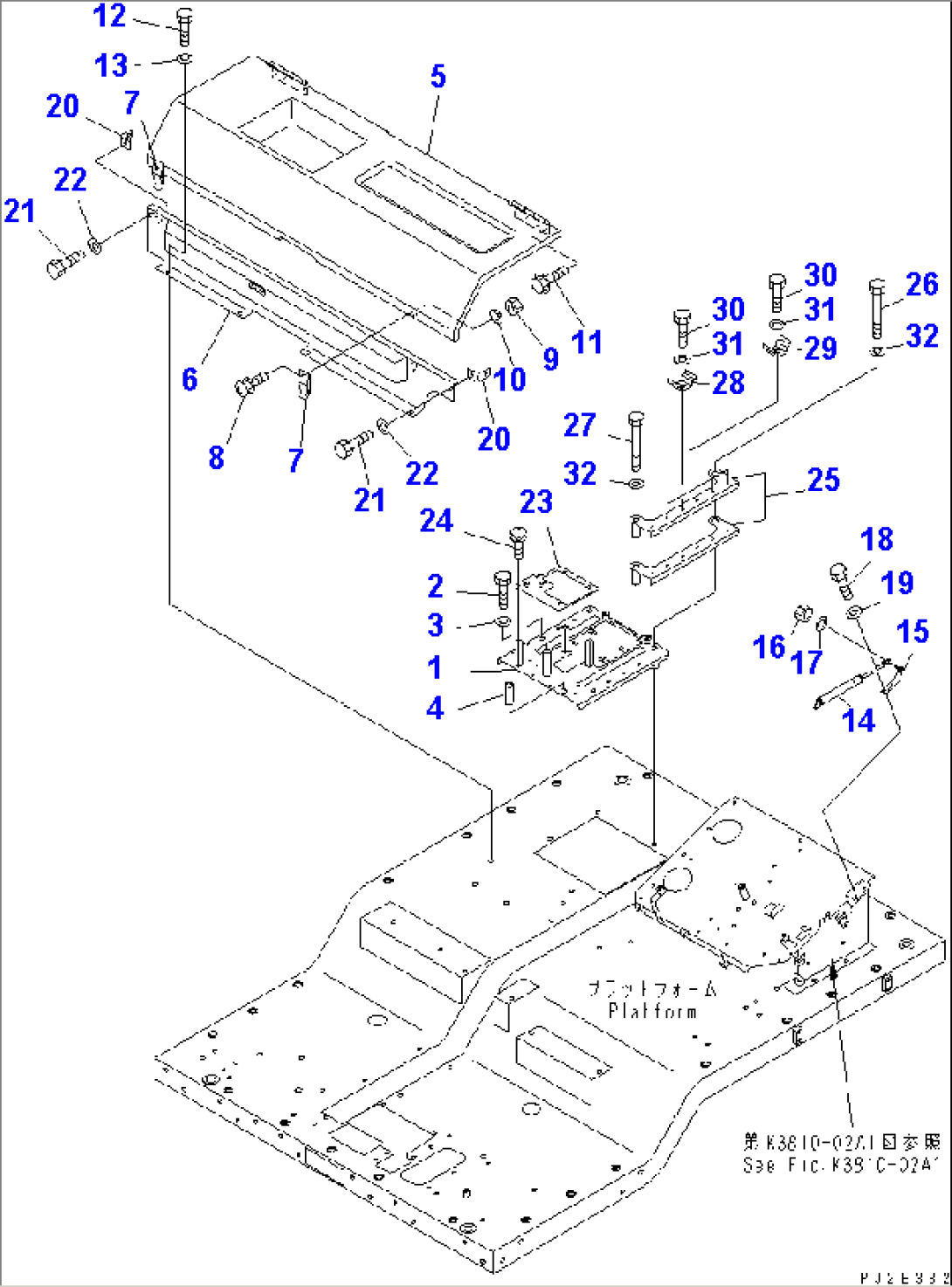 REAR COVER (CAB) (PMC) (1/2)(#4001-4318)