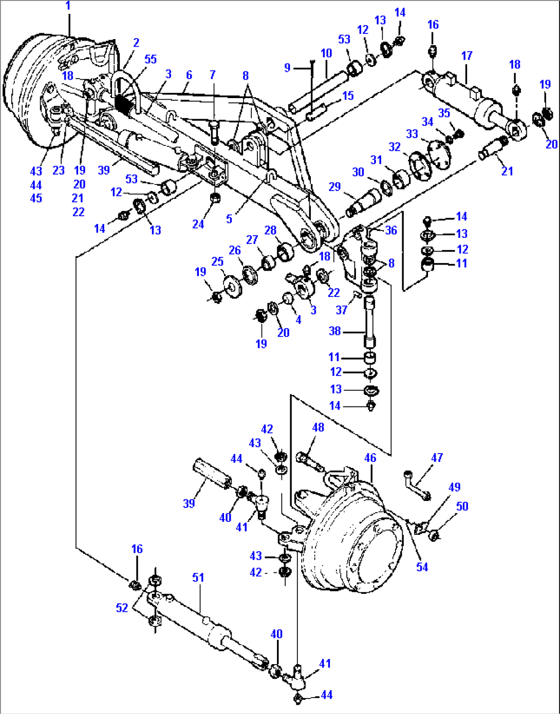 ALL WHEEL DRIVE FRONT AXLE MACHINES WITHOUT FRONT FENDERS