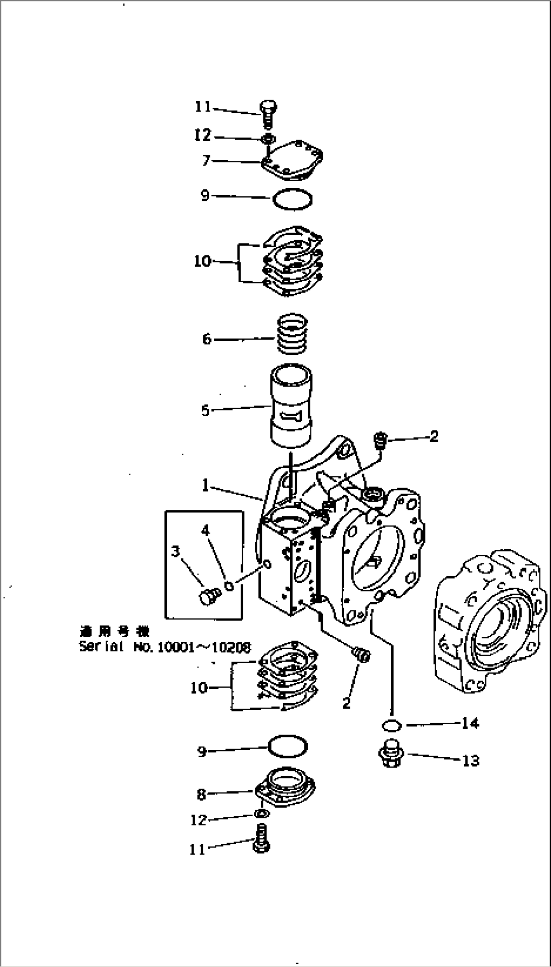 HYDRAULIC PUMP¤ SWING (PUMP 1/5) (2/10)