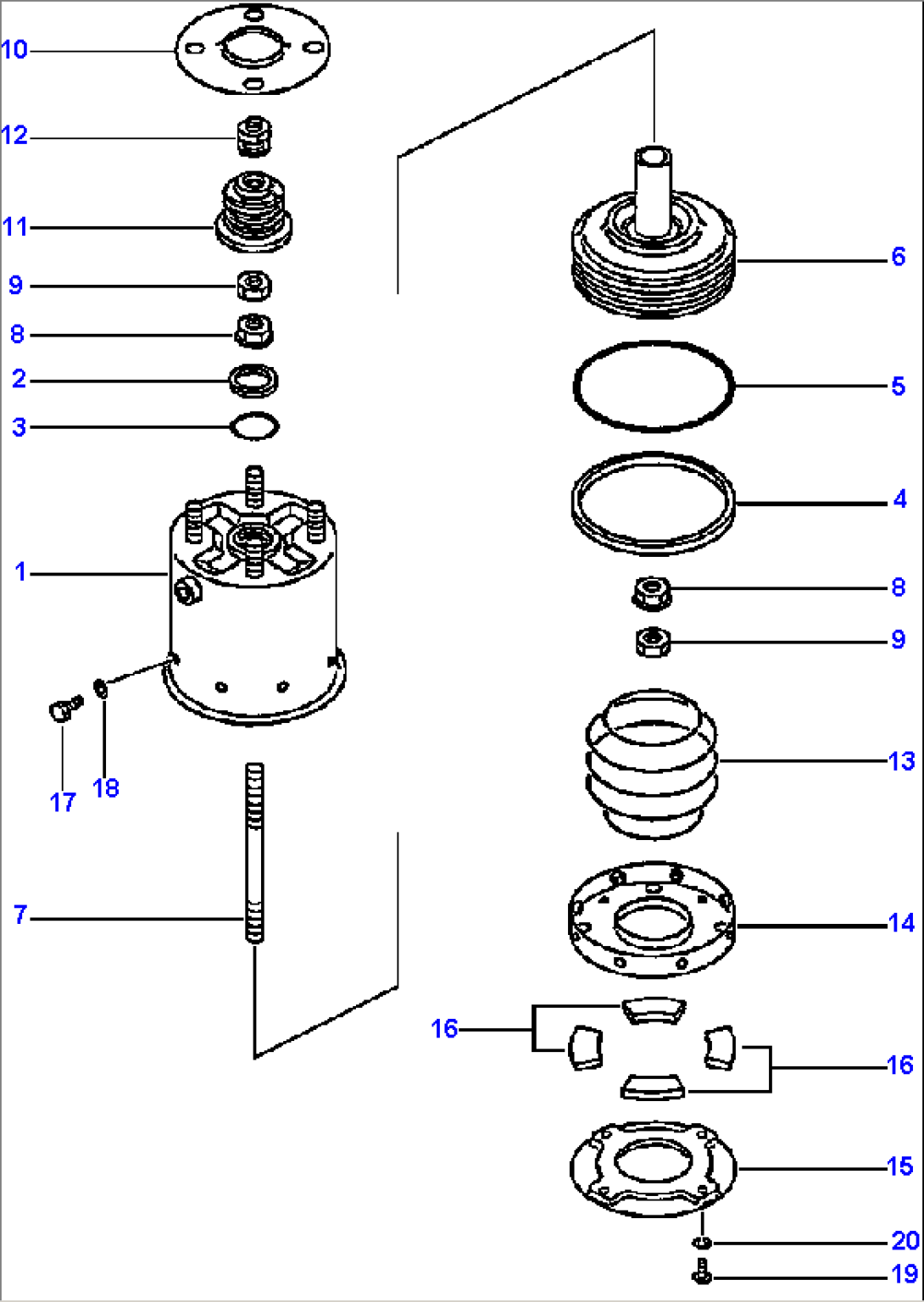 PARKING BRAKE SPRING CYLINDER