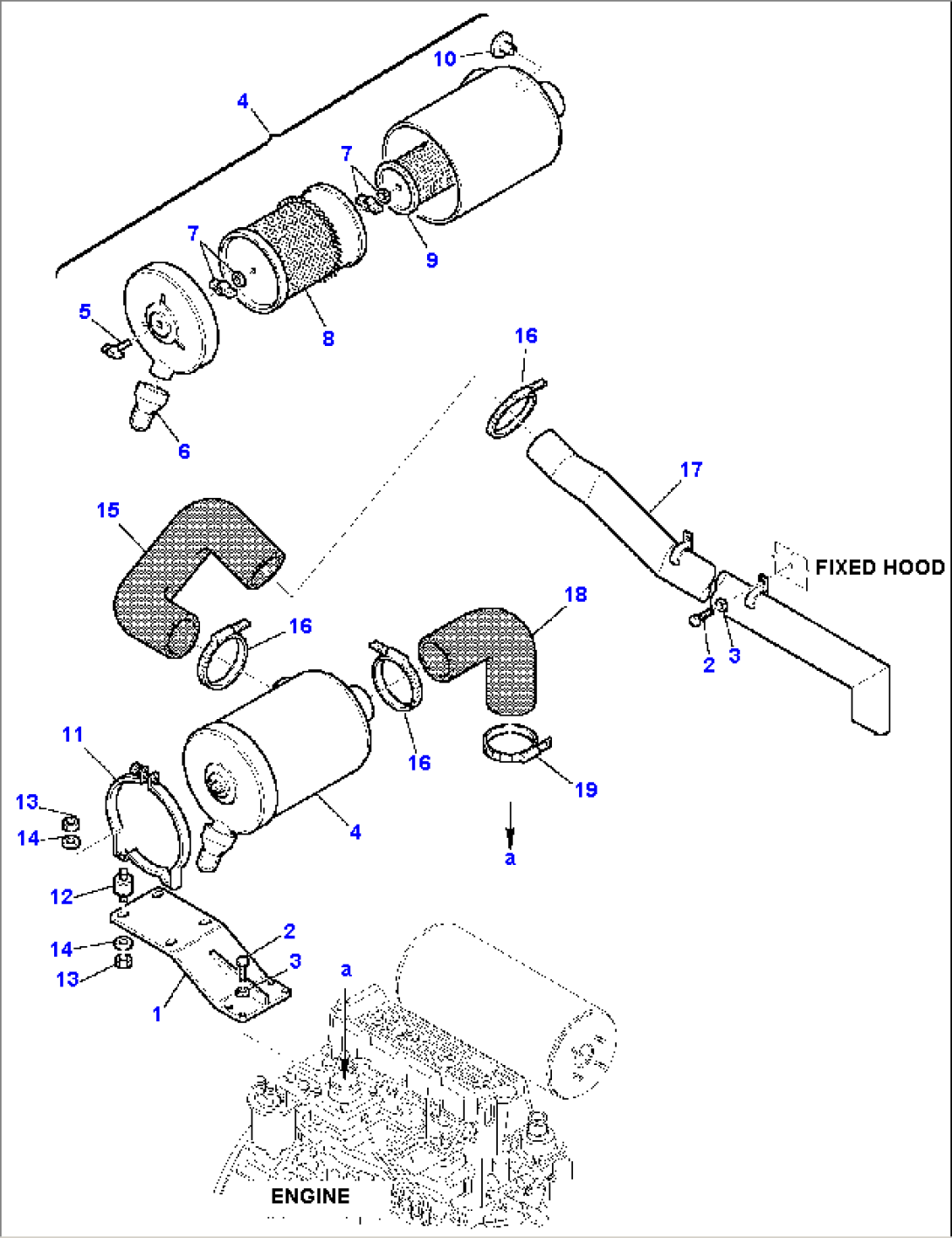 AIR CLEANER AND MOUNTING