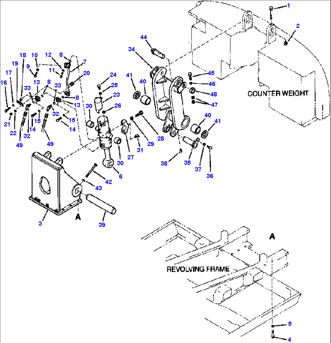 FIG. W1119-02A0 COUNTER WEIGHT REMOVER - COMPLETE ASSEMBLY