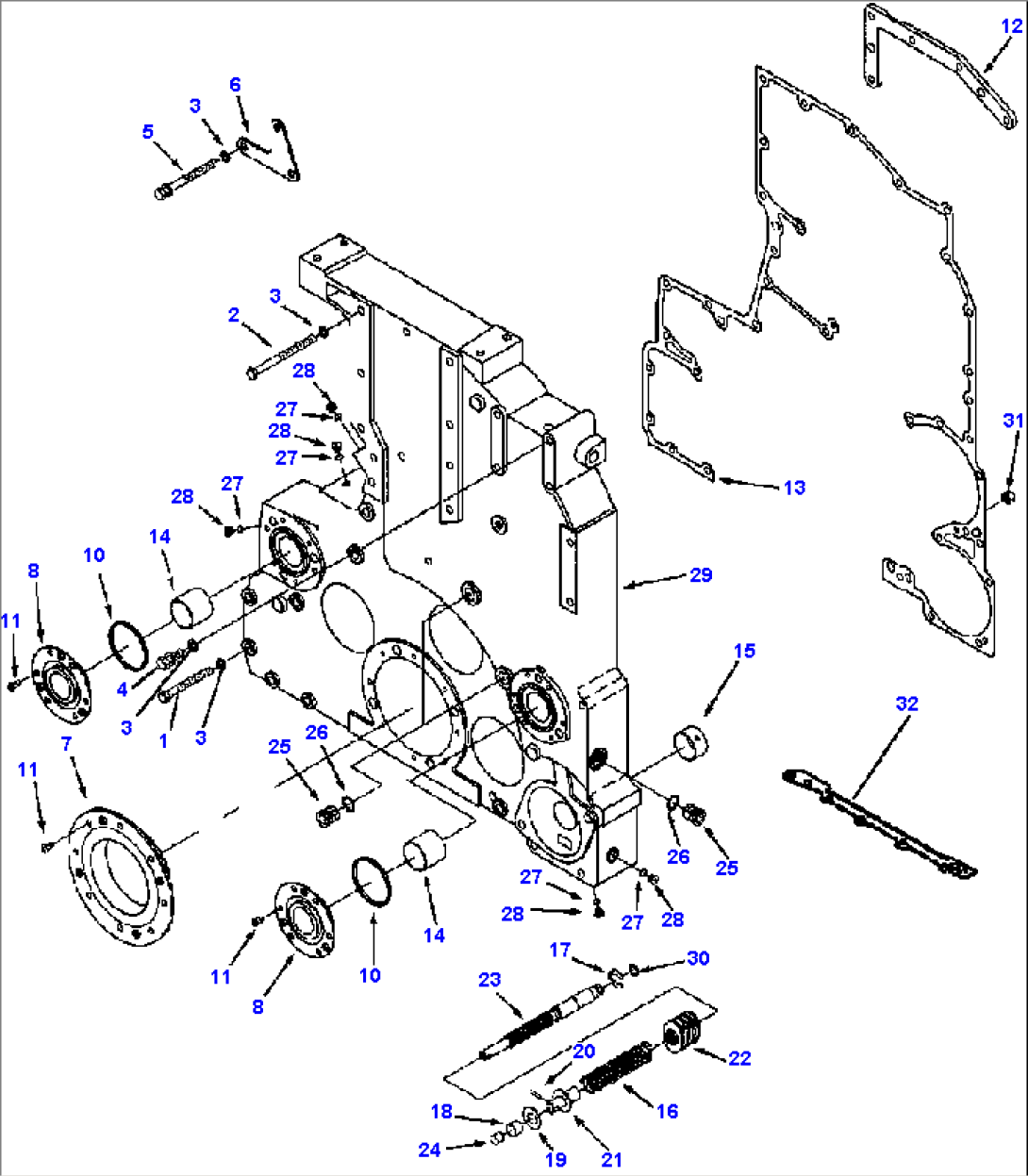 GEAR COVER / HOUSING