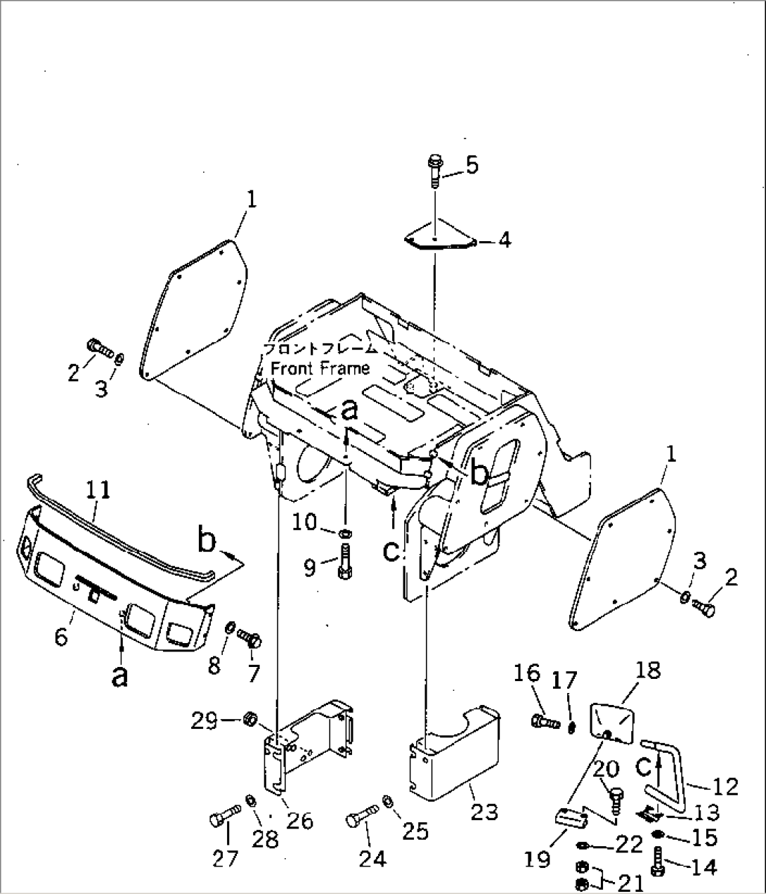 FRONT FRAME COVER(#10003-)
