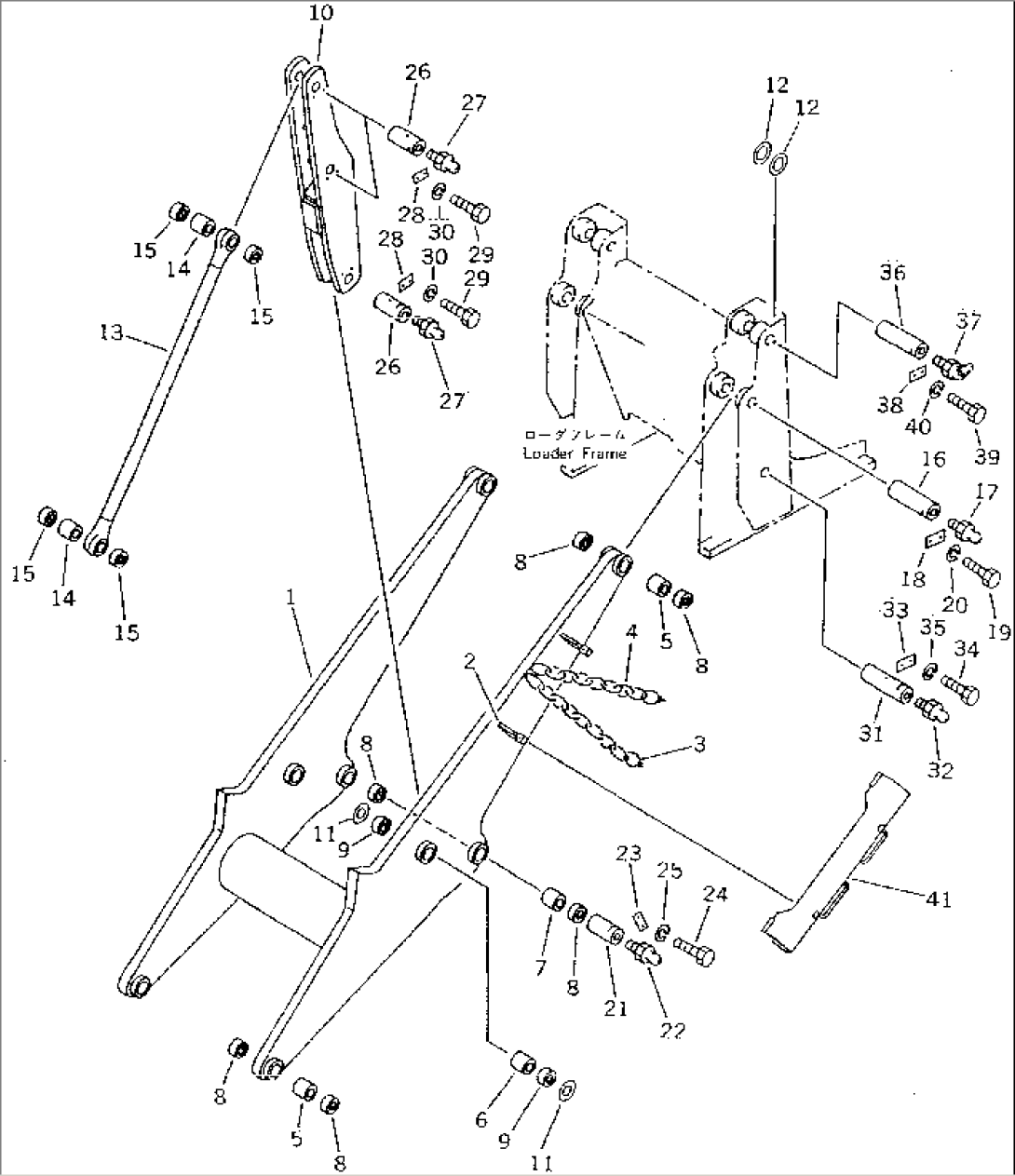 LIFT ARM (SEMI-LONG TYPE) (TBG SPEC.)